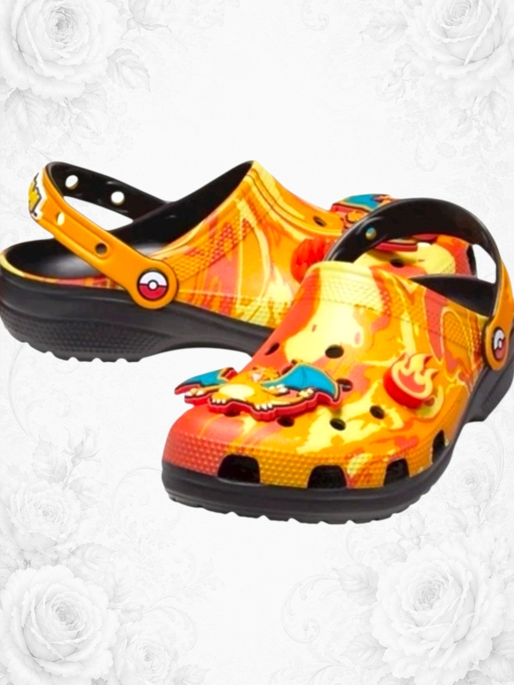 New Crocs Pokémon Charizard Classic Clog M8/W10 Collectible NWT